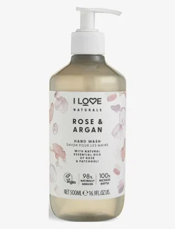 I LOVE Naturals Hand Wash Rose & Argan 500ml - Handtvål|Kvinnor Tvålar & Handkräm|Badrumstillbehör