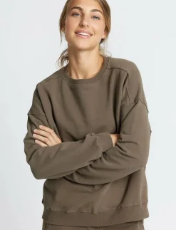 Kvinnor Rethinkit Studios Sweatshirts|Ilona Easy Sweatshirt Brushed - Sweatshirts