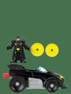 Barn Imaginext Leksaksset & Leksaksfigurer|DC Super Friends Metal Force Batmobile Toy Car & Batman Action Figure Set - Actionfigur