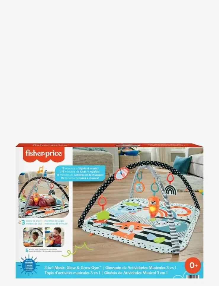 Barn Fisher-Price Babyleksaker|Leksaker|3-in-1 Music, Glow and Grow Gym - Babygym