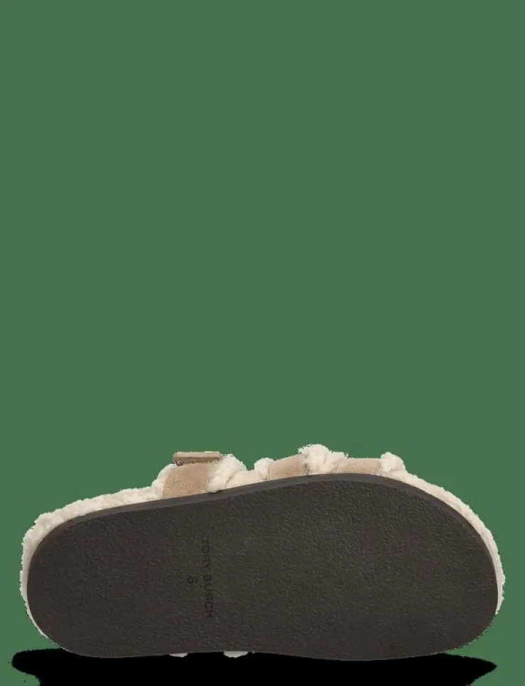 Kvinnor Tory Burch Tofflor|INES SHEARLING SPORT SLIDE - Inneskor