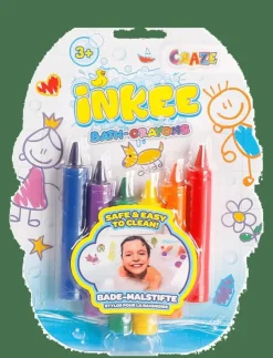 Inkee BATH CRAYONS 6-P - Badleksaker|Barn Bad- & Vattenleksaker