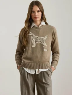 Kvinnor Lauren Ralph Lauren Stickat|Intarsia-Knit English Setter Sweater - Stickat