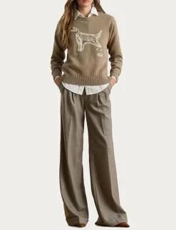 Kvinnor Lauren Ralph Lauren Stickat|Intarsia-Knit English Setter Sweater - Stickat