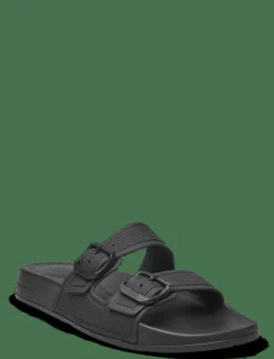 Kvinnor FitFlop Badtofflor|IQUSHION TWO-BAR BUCKLE SLIDES - Sandaler
