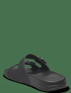 Kvinnor FitFlop Badtofflor|IQUSHION TWO-BAR BUCKLE SLIDES - Sandaler