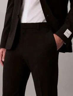 Calvin Klein Byxor|ITALIAN WOOL BLEND SLIM TROUSER - Kostymbyxor