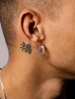 IX Studios IX Bold Square Hoops - Hoops| Smycken