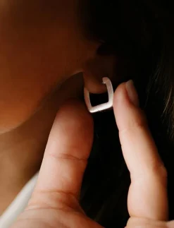 IX Studios IX Bold Square Hoops - Hoops| Smycken
