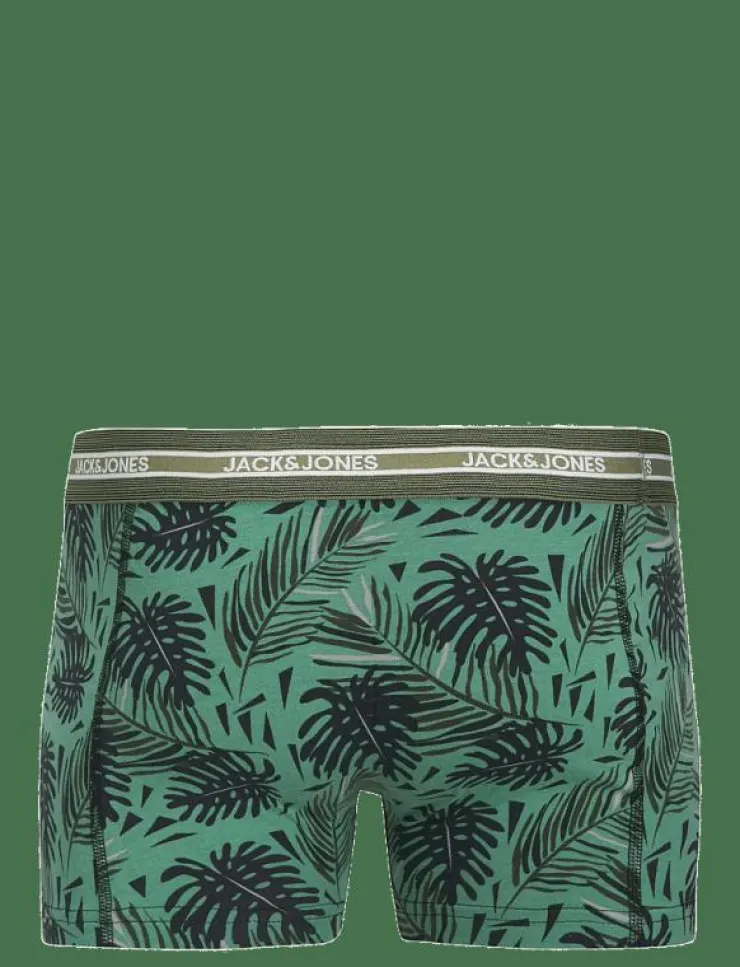 Jack & Jones JACEZRA LEAVES TRUNKS 3 PACK JNR - Kalsonger|Barn Flerpack|Underkläder