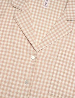 Hunkemöller Jacket Linen Check - Överdelar|Kvinnor Pyjamas & Loungewear