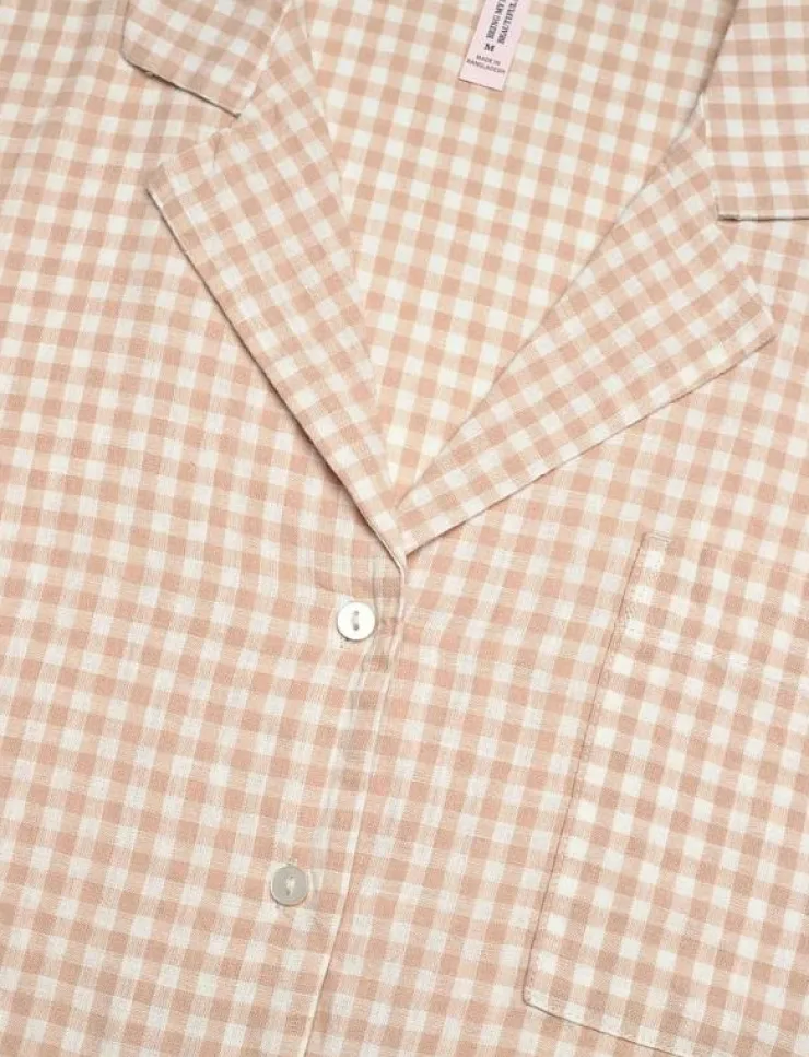 Hunkemöller Jacket Linen Check - Överdelar|Kvinnor Pyjamas & Loungewear