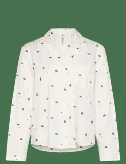 Kvinnor Hunkemöller Pyjamas & Loungewear|JACKET LS CO JACQUARD MISTLETO - Överdelar
