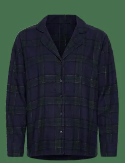 Hunkemöller JACKET LS FLANNEL TWILL CHECK - Överdelar|Kvinnor Pyjamas & Loungewear