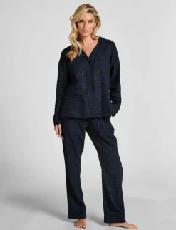 Hunkemöller JACKET LS FLANNEL TWILL CHECK - Överdelar|Kvinnor Pyjamas & Loungewear