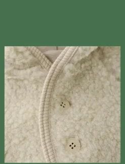 Barn Huttelihut Fleecekläder|Jacket Pixie Wool Teddy w. Lin - Jackor