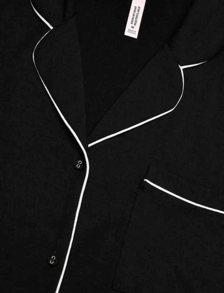 Kvinnor Hunkemöller Pyjamas & Loungewear|JACKET SS JERSEY ESSENTIAL - Överdelar
