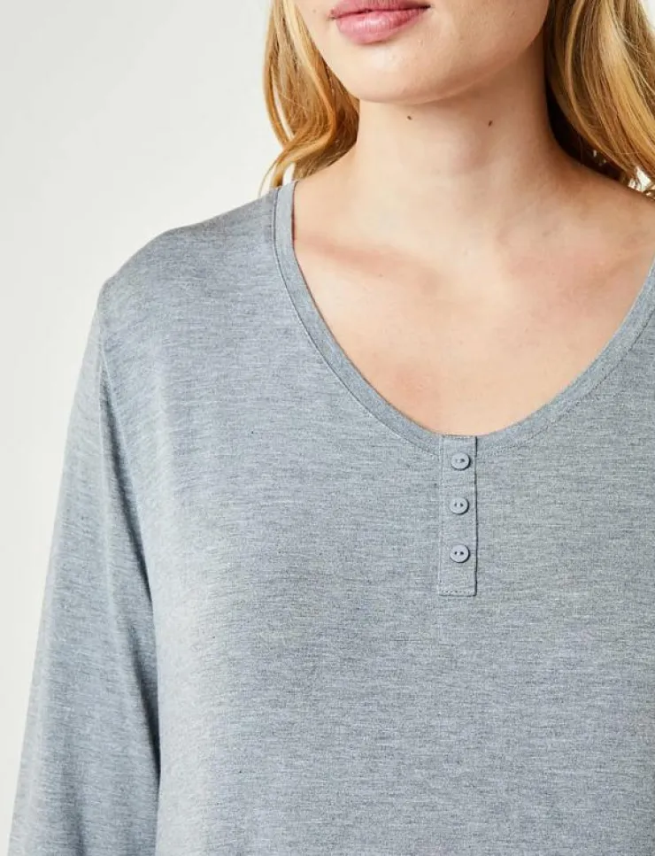 Kvinnor CCDK Copenhagen Pyjamas & Loungewear|Jacqueline Longsleeved Dress - Långärmade t-shirts