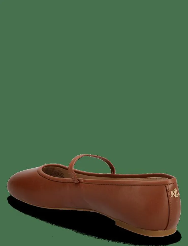 Lauren Ralph Lauren Jayna Nappa Leather Mary Jane Flat - Ballerinas|Kvinnor Ballerinaskor