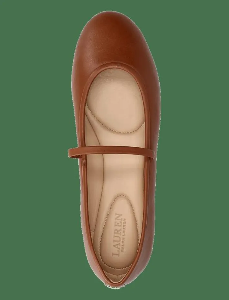 Lauren Ralph Lauren Jayna Nappa Leather Mary Jane Flat - Ballerinas|Kvinnor Ballerinaskor