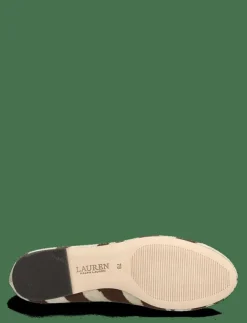 Kvinnor Lauren Ralph Lauren Ballerinaskor|Jayna Zebra-Print Canvas Flat - Ballerinas