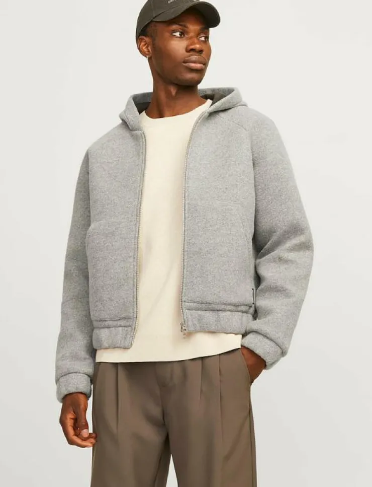 Jack & Jones Sweatshirts & Huvtröjor|JCOTERRAIN BONDED WOOL HOODIE LN - Hoodies