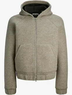 Jack & Jones Sweatshirts & Huvtröjor|JCOTERRAIN BONDED WOOL HOODIE LN - Hoodies