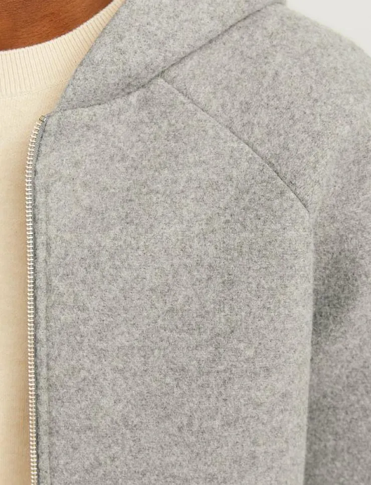 Jack & Jones Sweatshirts & Huvtröjor|JCOTERRAIN BONDED WOOL HOODIE LN - Hoodies