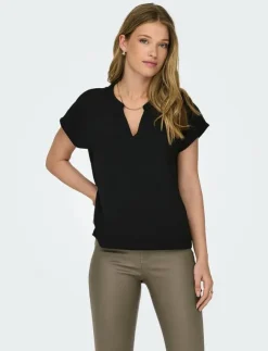 Kvinnor JDY Kläder|LION LIFE S/S TOP WVN NOOS - T-shirts