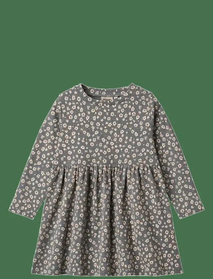 Barn Wheat Klänningar & Kjolar|Jersey Dress L/S Sessa - Långärmade vardagsklänningar