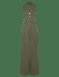 Kvinnor Lauren Ralph Lauren Jumpsuits|Jersey Wide-Leg Sleeveless Jumpsuit - Jumpsuits