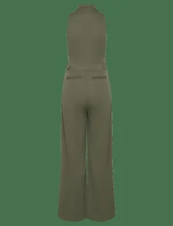 Kvinnor Lauren Ralph Lauren Jumpsuits|Jersey Wide-Leg Sleeveless Jumpsuit - Jumpsuits