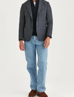 Morris Jersey Wool Casual Jacket - Enkelknäppta kavajer| Kostymer & Kavajer