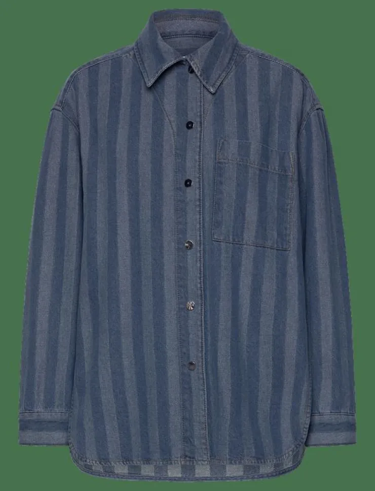 Kvinnor Day Birger et Mikkelsen Overshirts|Jess - Graphic Denim - Jeansskjortor