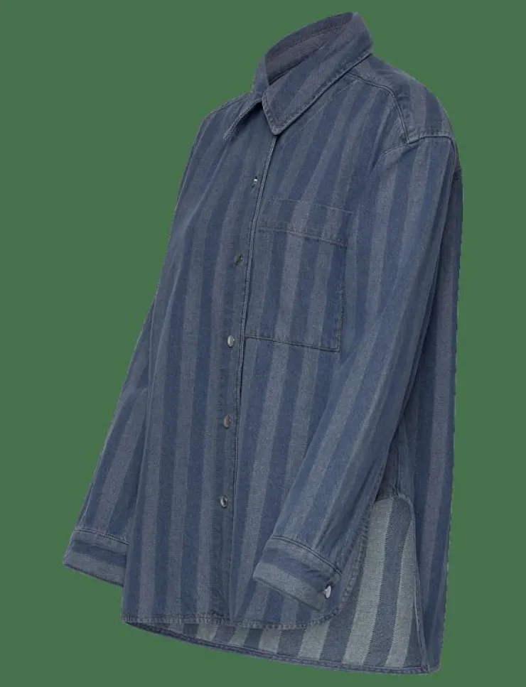 Kvinnor Day Birger et Mikkelsen Overshirts|Jess - Graphic Denim - Jeansskjortor