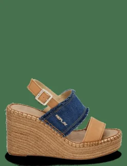 Kvinnor Replay Sandaler|Högklackade Skor|JESS DOUBLE - Kilklackar