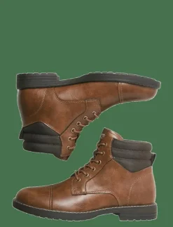 Jack & Jones Kängor|JFWDEWSBURY PU BOOT - Kängor med snörning