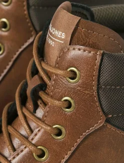 Jack & Jones Kängor|JFWDEWSBURY PU BOOT - Kängor med snörning