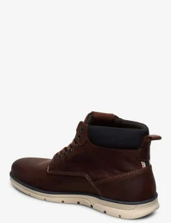 Jack & Jones Kängor|JFWTUBAR LEATHER BRANDY SN - Kängor med snörning
