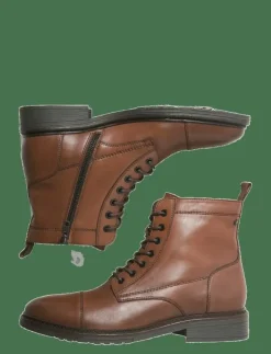 Jack & Jones Kängor|JFWWENTWORTH LEATHER BOOT LN - Kängor med snörning