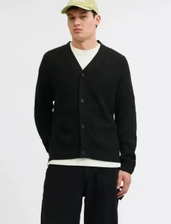 Jack & Jones Stickat|JJCONNOR KNIT V-NECK CARDIGAN - Koftor