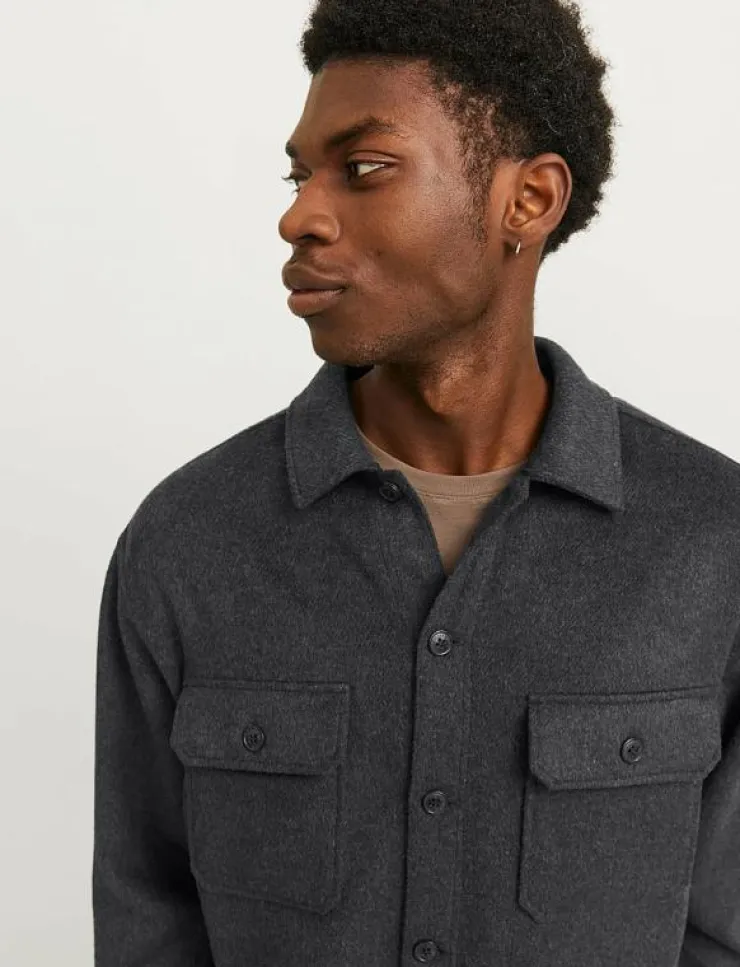 Jack & Jones JJEBRADLEY OLLIE OVERSHIRT LS NOOS - Flanellskjortor| Overshirts