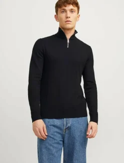 Jack & Jones JJEEMIL KNIT HALF ZIP NOOS - Stickat| Stickat