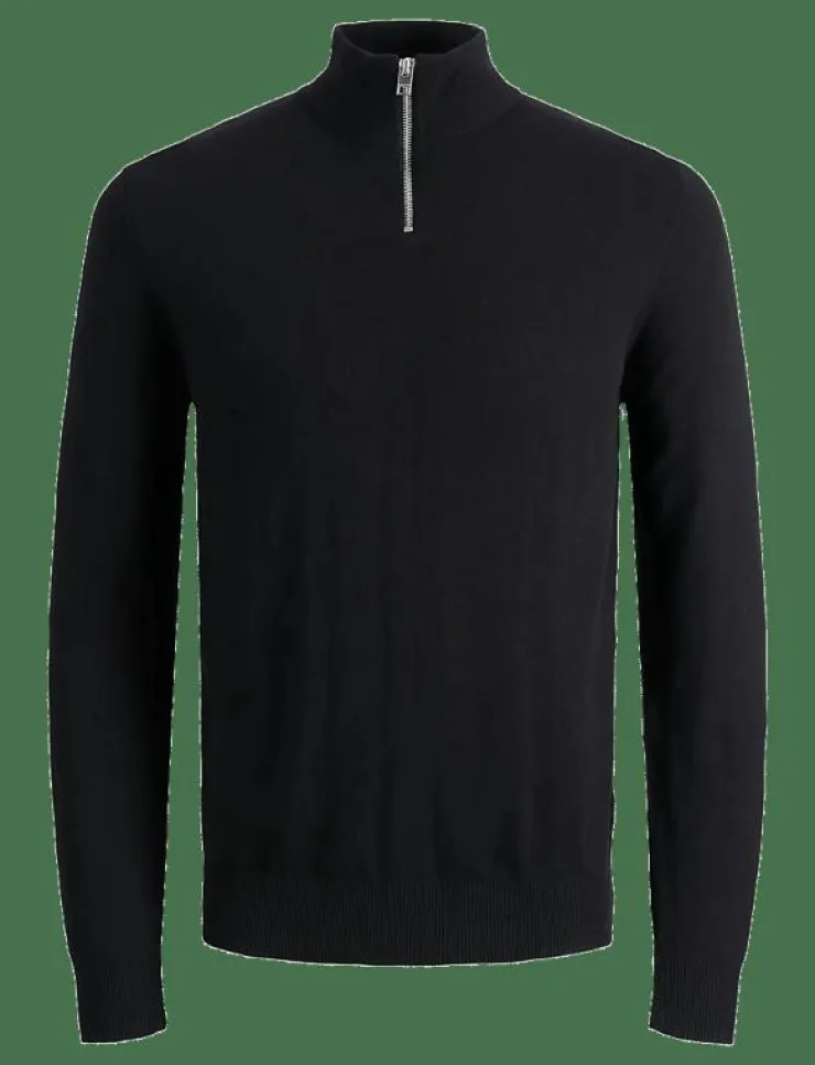Jack & Jones JJEEMIL KNIT HALF ZIP NOOS - Stickat| Stickat
