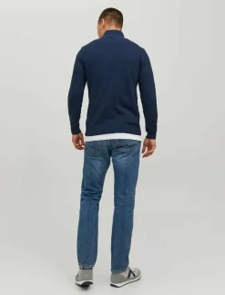 Jack & Jones JJEEMIL KNIT TURTLE ZIP CARDIGAN NOOS - Koftor| Stickat