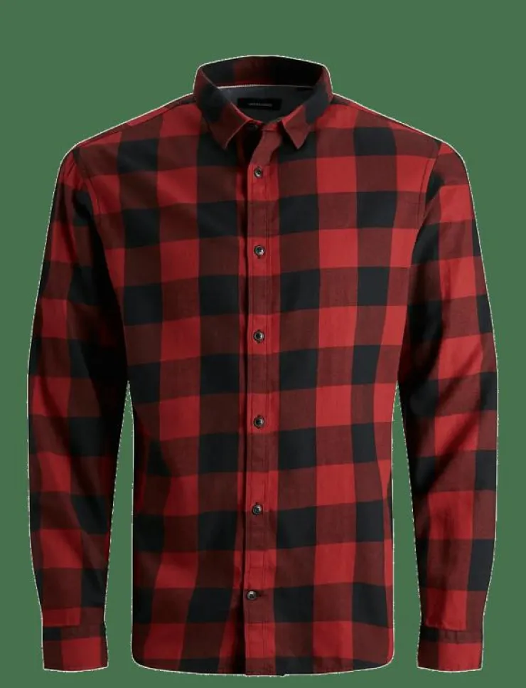 Jack & Jones Skjortor|JJEGINGHAM TWILL SHIRT L/S NOOS - Rutiga skjortor