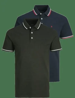 Jack & Jones Pikéer|JJEPAULOS POLO SS 2PK MP NOOS - Kortärmade pikéer