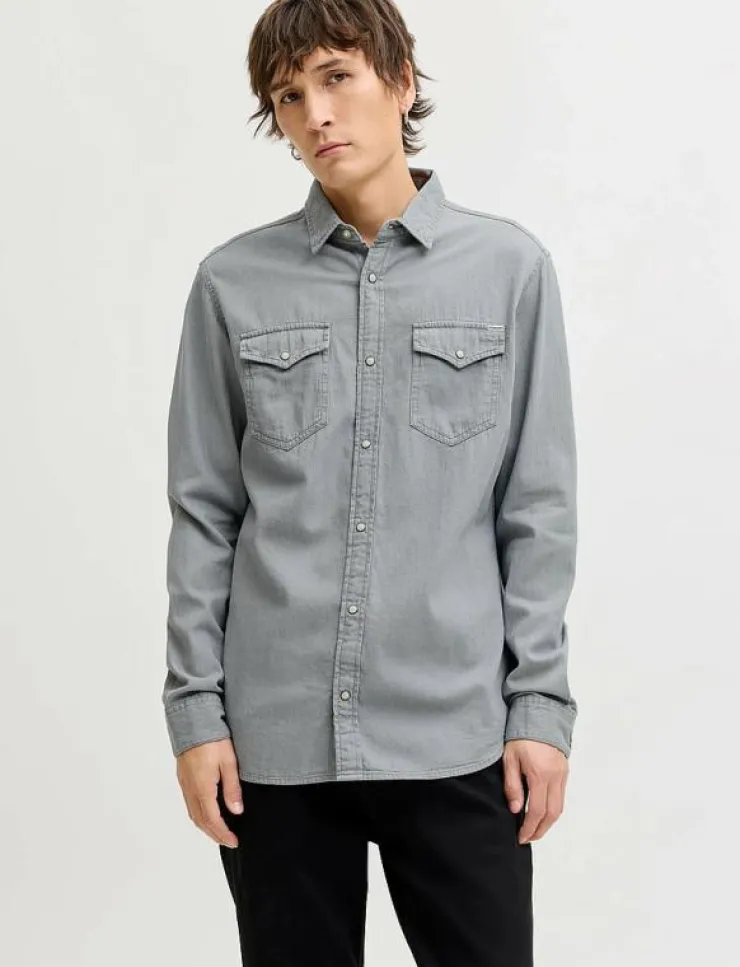 Jack & Jones JJESHERIDAN SHIRT L/S NOOS - Jeansskjortor| Skjortor
