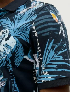 Jack & Jones JJHAWAII AOP POLO SS - Kortärmade pikéer| Pikéer