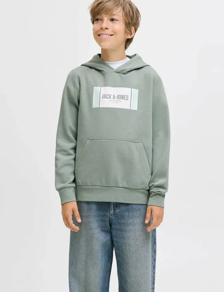 Barn Jack & Jones Överdelar|JJHAYATO SWEAT HOOD JNR - Huvtröjor
